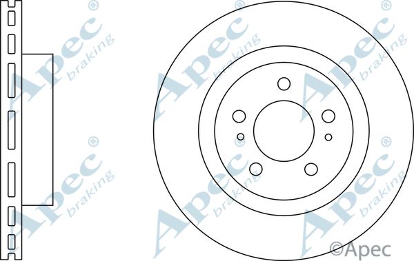 APEC BRAKING stabdžių diskas DSK2914